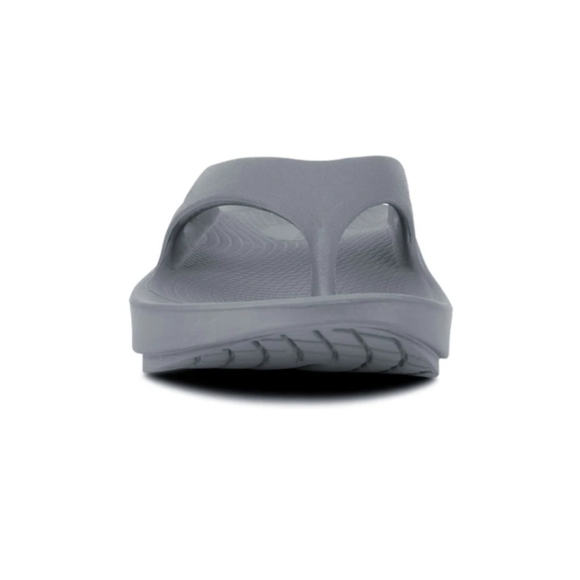 OOFOS OOriginal Grey Thong Sandals Unisex Size M6 W8 NWT - Picture 6 of 11